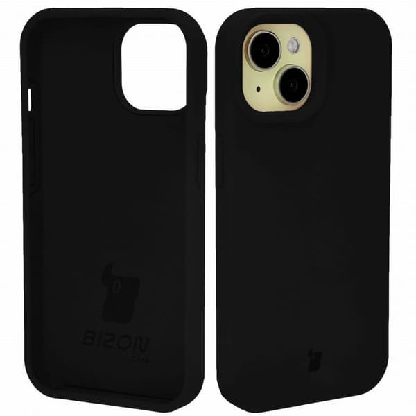Bizon pehmeä suojakuori iPhone 15:lle, musta