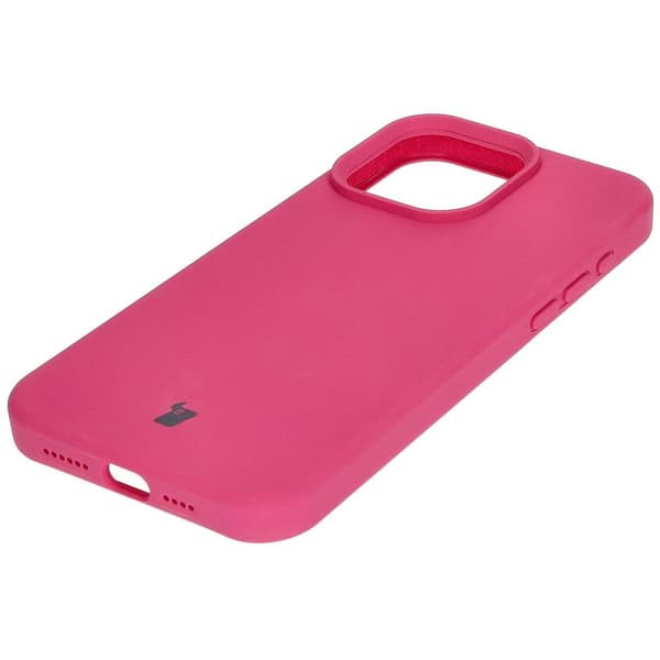 Bizon blødt cover til iPhone 15 Pro Max, fuchsia