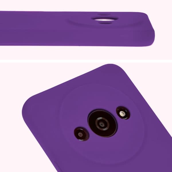 Bizon pehmeä suojakuori Xiaomi Redmi A3 4G:lle, violetti