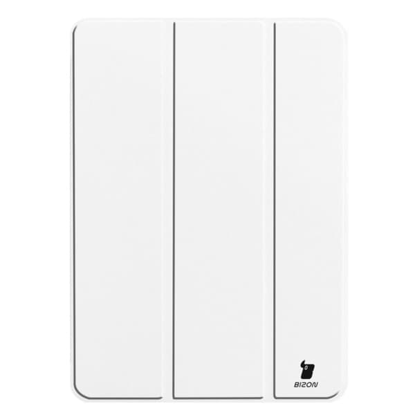 Bizon Tab Croc -kotelo iPad Pro 11":lle (5. sukupolvi). 2024, valkoinen