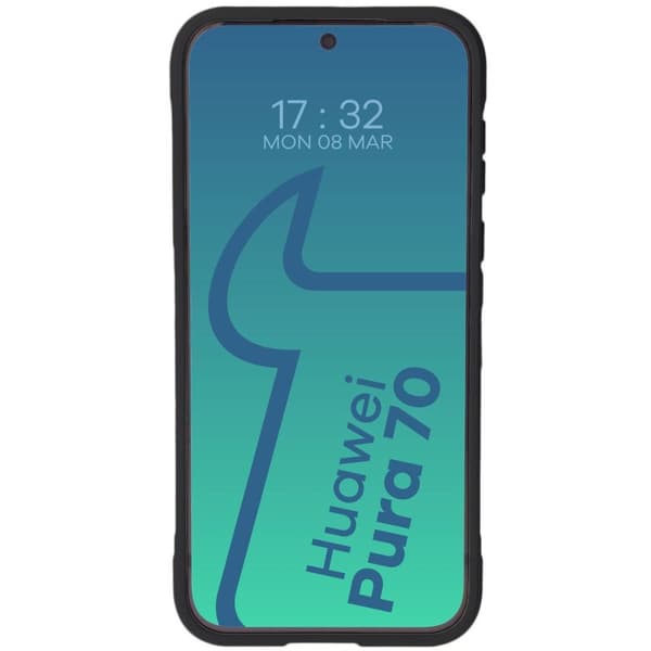 Bizon Case Tur -suojakuori Huawei Pura 70:lle, musta