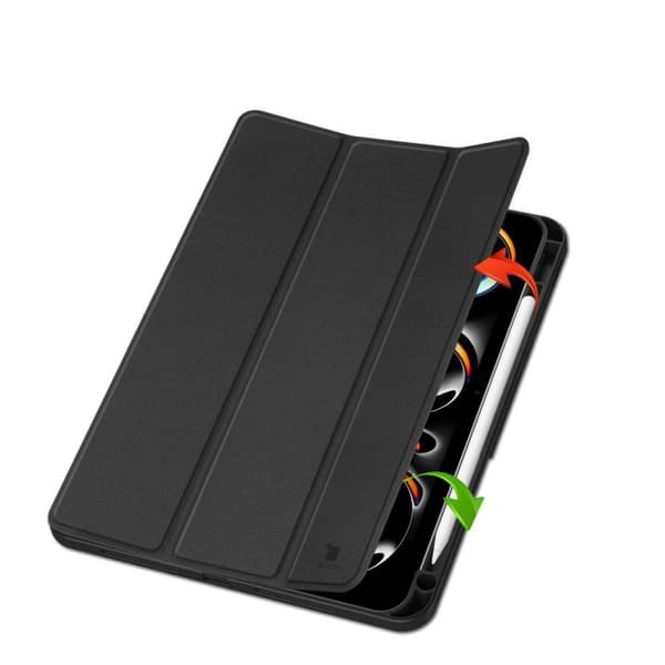 Bizon-cover Tab Lizard til iPad Pro 11" 5. generation. 2024, sort