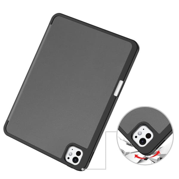 Bizon Case Tab Lizard iPad Pro 11":lle (5. sukupolvi). 2024, harmaa