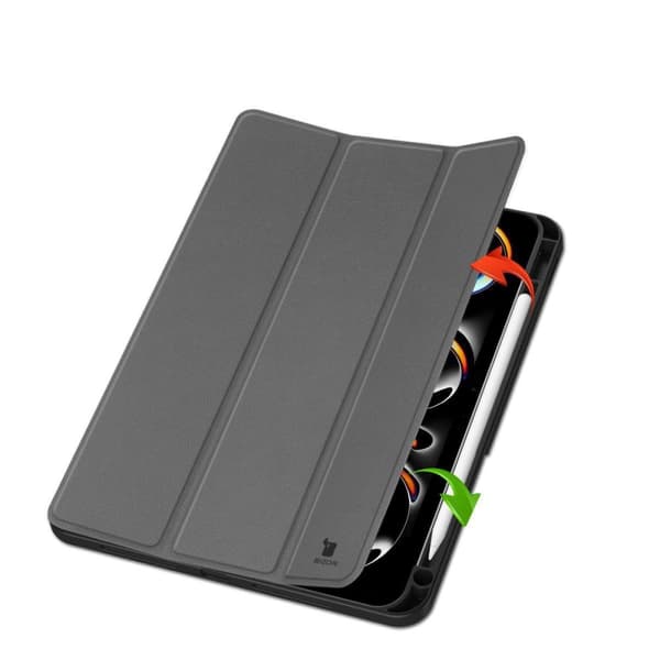 Bizon Case Tab Lizard iPad Pro 11":lle (5. sukupolvi). 2024, harmaa