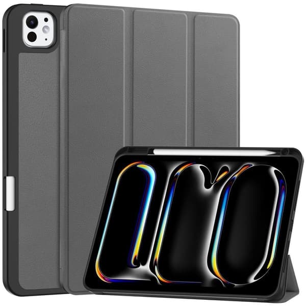 Bizon Case Tab Lizard iPad Pro 11":lle (5. sukupolvi). 2024, harmaa