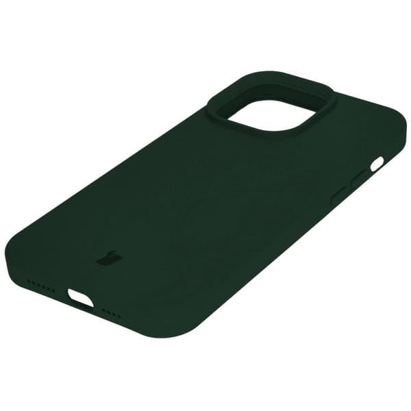 Bizon blødt cover til iPhone 14 Pro Max, mørkegrøn
