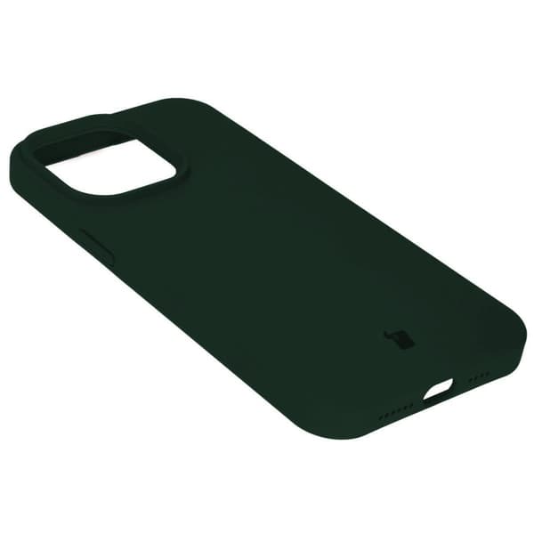 Bizon blødt cover til iPhone 14 Pro Max, mørkegrøn