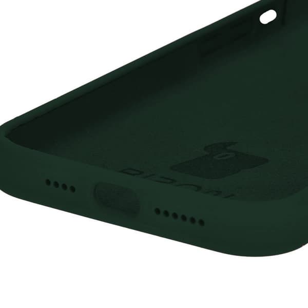 Bizon blødt cover til iPhone 14 Pro Max, mørkegrøn