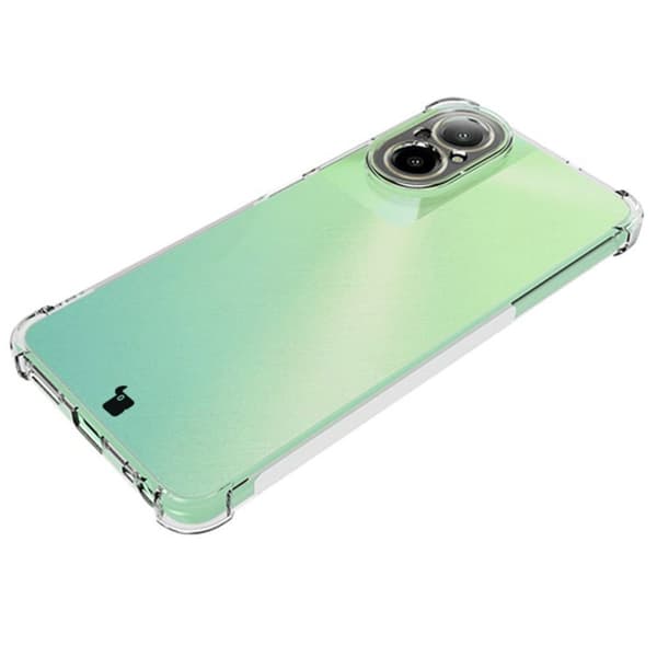 Fodral + 2x Bizon-fodral Clear Pack glas för Realme C67 4G, transparent