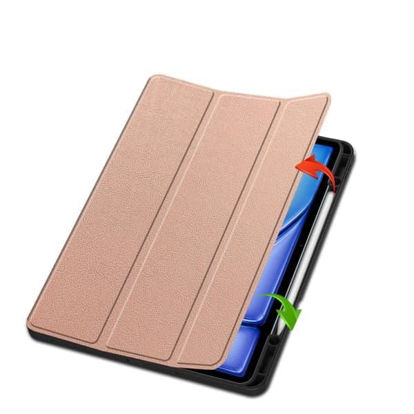 Bizon-cover Tab Lizard til iPad Air 13" 2025 / 2024, rosaguld