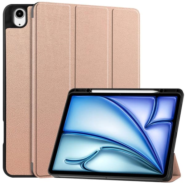 Bizon-cover Tab Lizard til iPad Air 13" 2025 / 2024, rosaguld