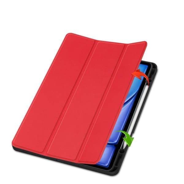 Bizon Cover Tab Lizard til iPad Air 13" 2025 / 2024, rød