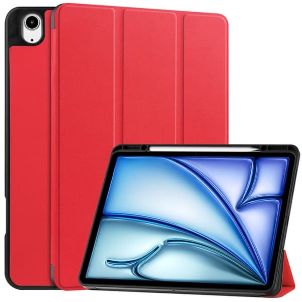 Bizon Cover Tab Lizard til iPad Air 13" 2025 / 2024, rød