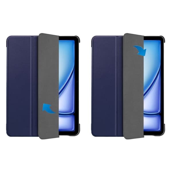 Bizon Cover Tab Croc til iPad Air 13" 2025 / 2024, marineblå