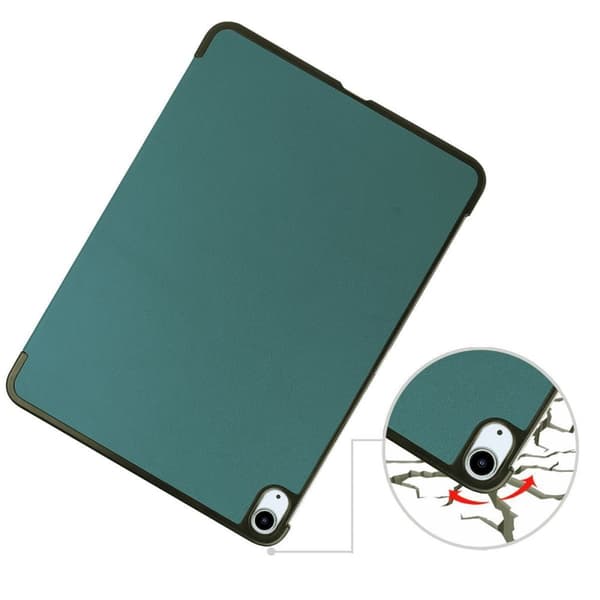 Bizon Case Tab Croc för iPad Air 13" 2025 / 2024, mörkgrön