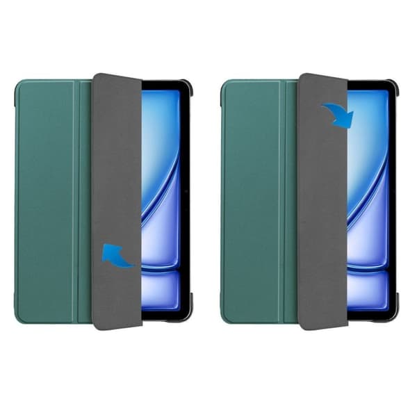 Bizon Case Tab Croc för iPad Air 13" 2025 / 2024, mörkgrön