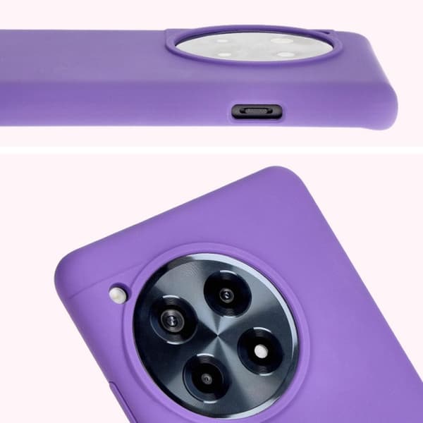 Bizon pehmeä suojakuori OnePlus 12R:lle, violetti