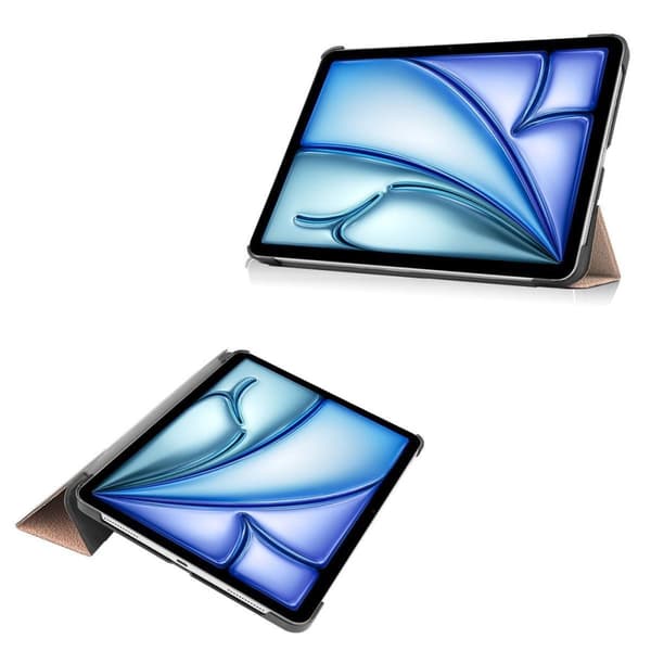 Bizon Cover Tab Croc til iPad Air 13" 2025 / 2024, rosaguld