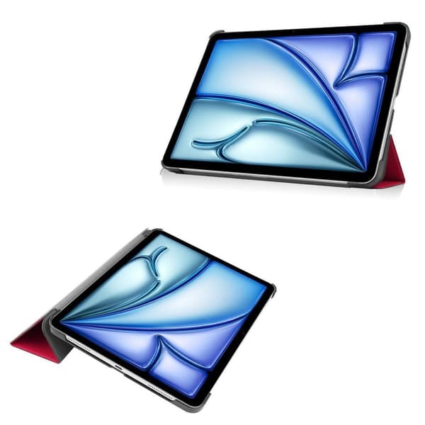 Bizon Case Tab Croc iPad Air 13"" 2025 / 2024 -tableteille, punainen