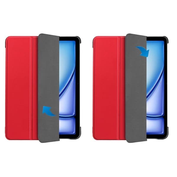 Bizon Case Tab Croc iPad Air 13"" 2025 / 2024 -tableteille, punainen