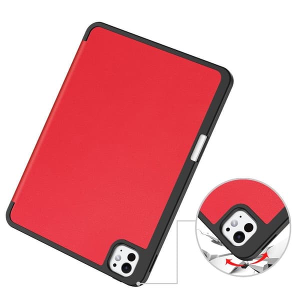 Bizon Case Tab Lizard iPad Pro 11":lle (5. sukupolvi). 2024, punainen