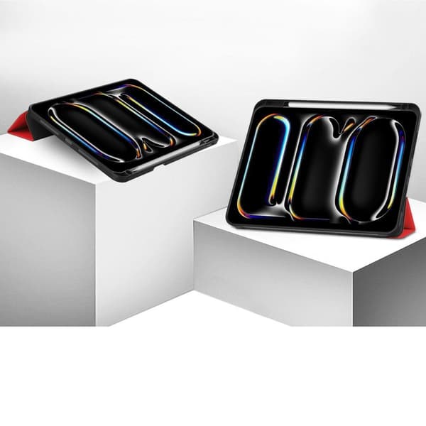 Bizon Case Tab Lizard iPad Pro 11":lle (5. sukupolvi). 2024, punainen