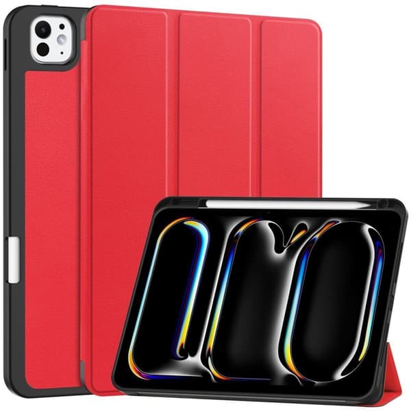 Bizon Case Tab Lizard iPad Pro 11":lle (5. sukupolvi). 2024, punainen