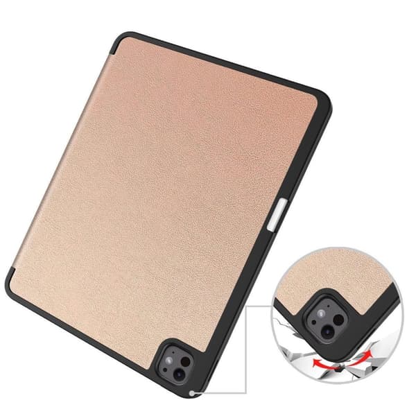Bizon-skal med flik Lizard för iPad Pro 13" (7:e generationen). 2024, roséguld