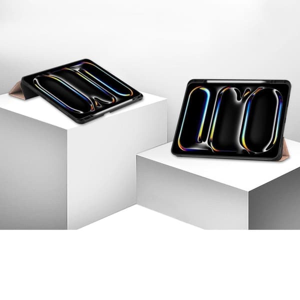 Bizon-skal med flik Lizard för iPad Pro 13" (7:e generationen). 2024, roséguld