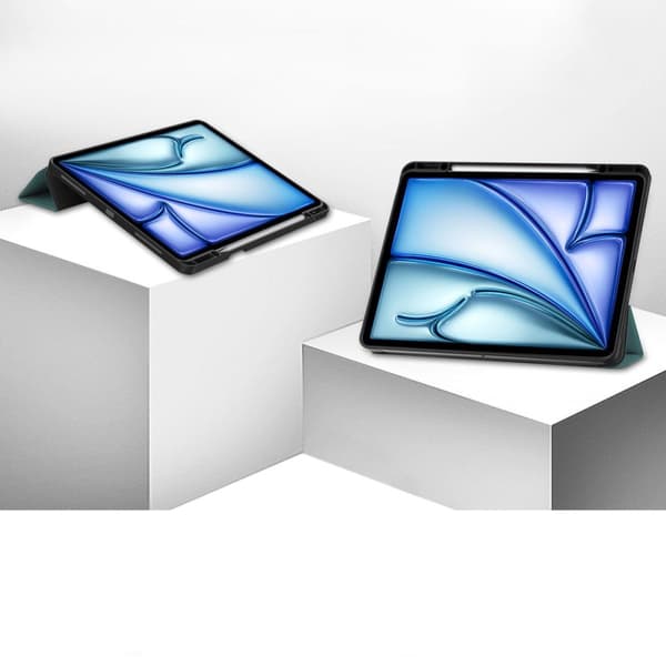 Bizon Case Tab Lizard iPad Air 13"" 2025 / 2024 -tableteille, tummanvihreä