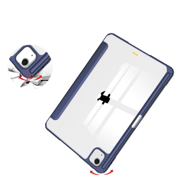 Bizon Case Tab Clear Matt för iPad Air 13" 2025 / 2024, marinblå