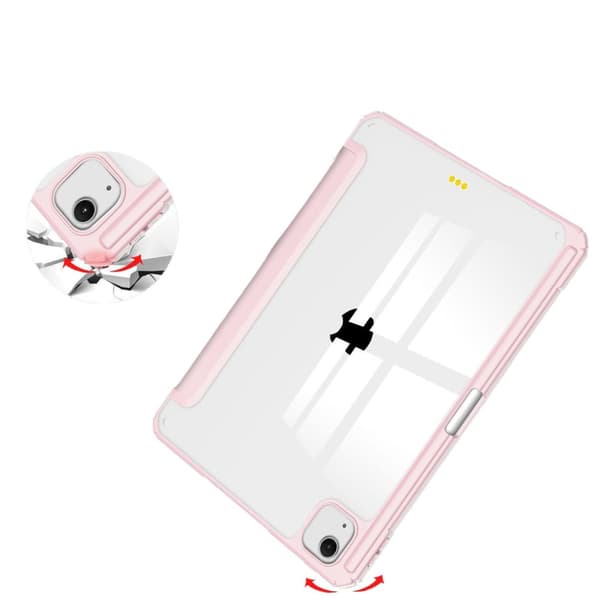 Bizon Case Tab Clear Matt för iPad Air 13" 2025 / 2024, rosa