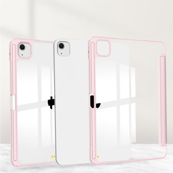 Bizon Case Tab Clear Matt för iPad Air 13" 2025 / 2024, rosa
