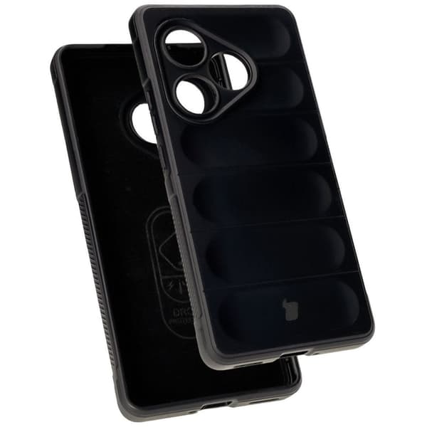 Bizon Suojakuori Realme GT 6 / GT 6T / GT Neo 6 / GT Neo 6 SE -puhelimelle, musta