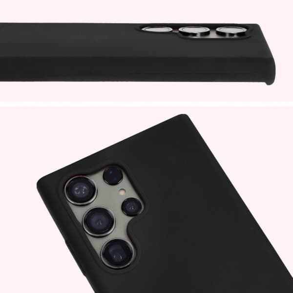 Bizon pehmeä suojakuori Galaxy S23 Ultralle, musta