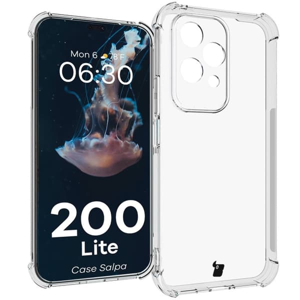 Bizon Case Salpa fleksibelt cover til Honor 200 Lite, gennemsigtigt