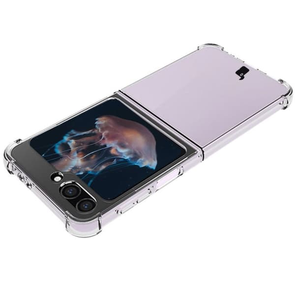 Bizon Case Salpa Fleksibelt Etui til Galaxy Z Flip6, Gennemsigtig