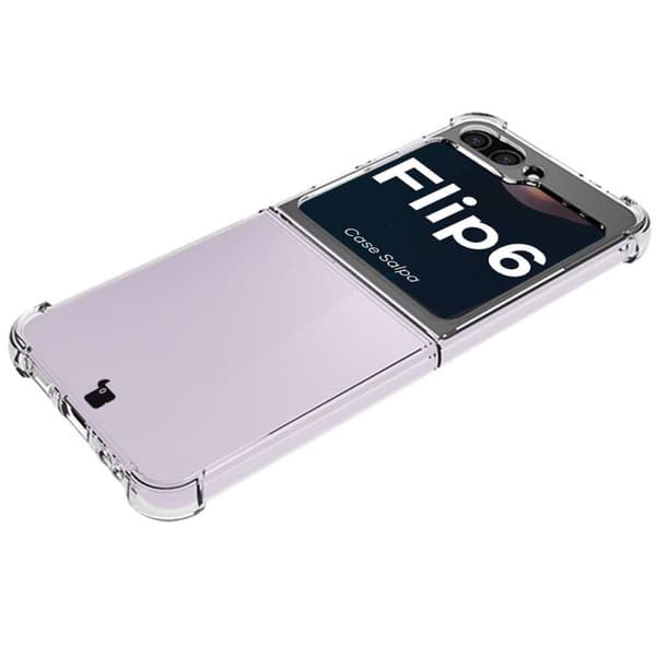 Bizon Case Salpa Fleksibelt Etui til Galaxy Z Flip6, Gennemsigtig