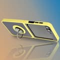 Miniatyrbild 9 av 9: Bizon Case Hybrid Ring Fingerringfodral för Galaxy Z Flip6, rökfärgad med gul ram