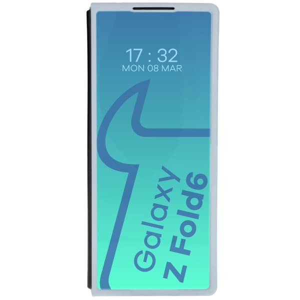 Bizon-skal Tur för Galaxy Z Fold6, ljusblå
