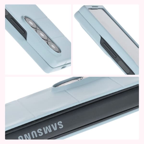 Bizon-skal Tur för Galaxy Z Fold6, ljusblå