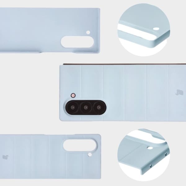 Bizon-skal Tur för Galaxy Z Fold6, ljusblå