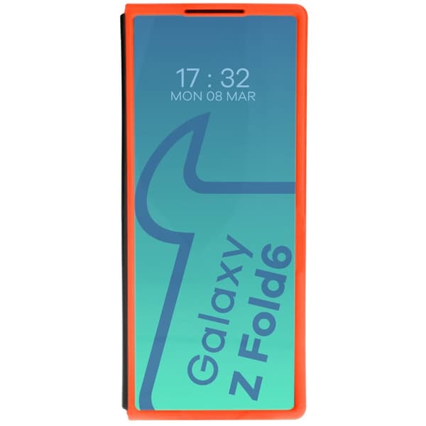 Bizon-skal Tur för Galaxy Z Fold6, rött