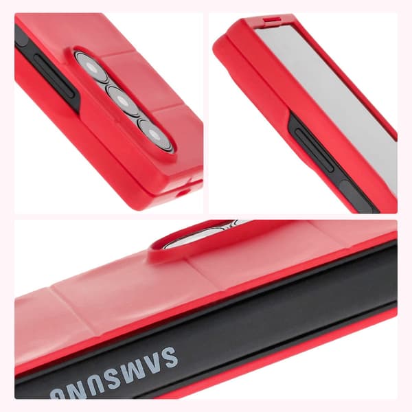 Bizon-skal Tur för Galaxy Z Fold6, rött