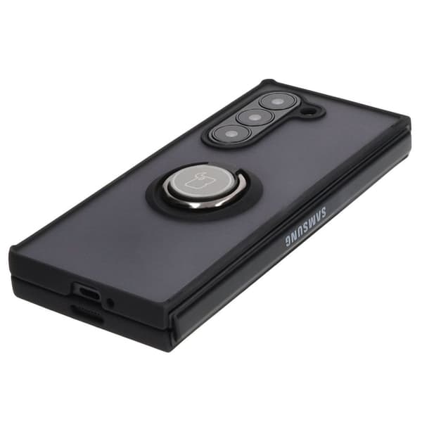 Bizon Case Hybrid -sormuskotelo Galaxy Z Fold6:lle, savunpunainen ja mustalla kehyksellä