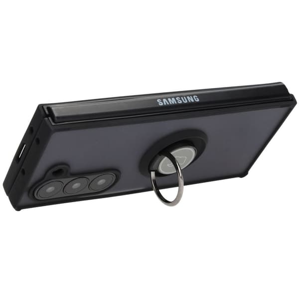 Bizon Case Hybrid -sormuskotelo Galaxy Z Fold6:lle, savunpunainen ja mustalla kehyksellä
