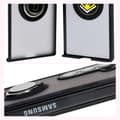 Pikkukuva 6 / 9: Bizon Case Hybrid -sormuskotelo Galaxy Z Fold6:lle, savunpunainen ja mustalla kehyksellä