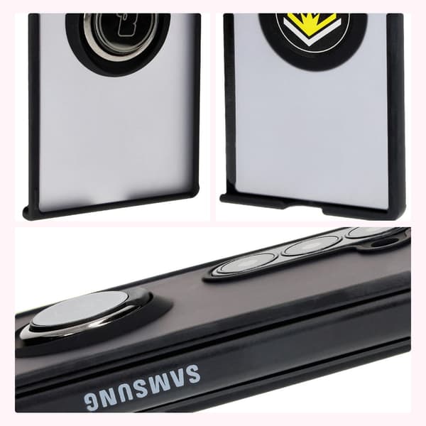 Bizon Case Hybrid -sormuskotelo Galaxy Z Fold6:lle, savunpunainen ja mustalla kehyksellä