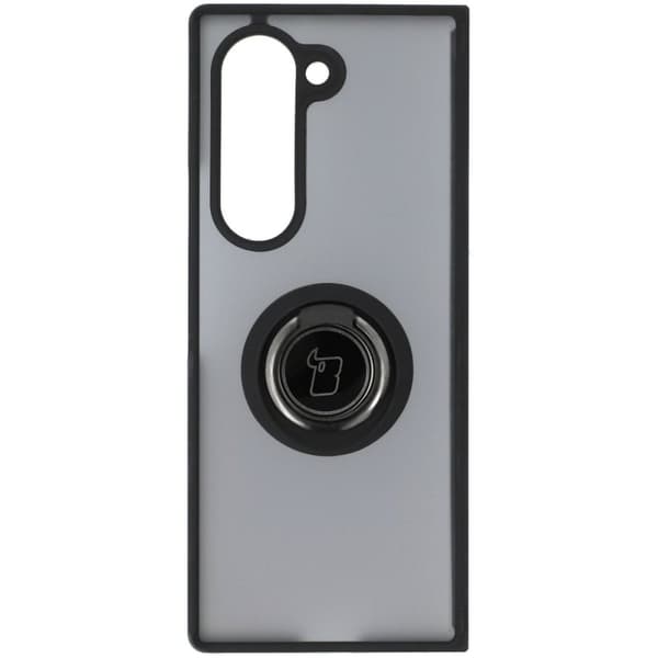 Bizon Case Hybrid -sormuskotelo Galaxy Z Fold6:lle, savunpunainen ja mustalla kehyksellä