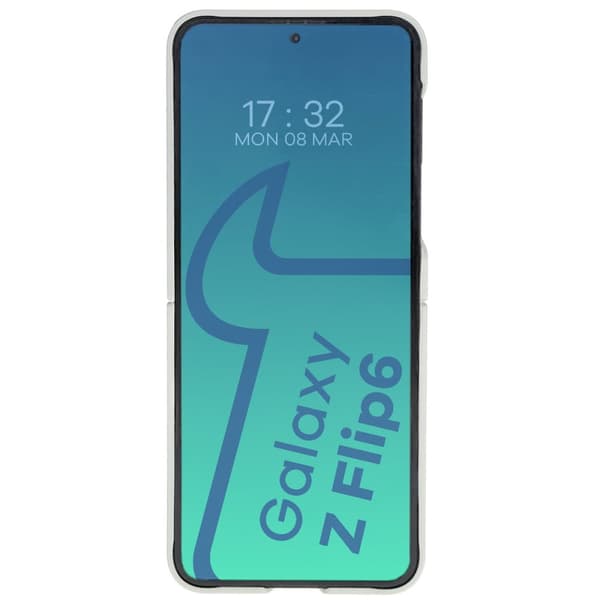 Bizon-skal Tur för Galaxy Z Flip6, ljusgrå